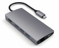 Satechi USB-C V2 Multi-Port Hub 8 in 1 Space Grau