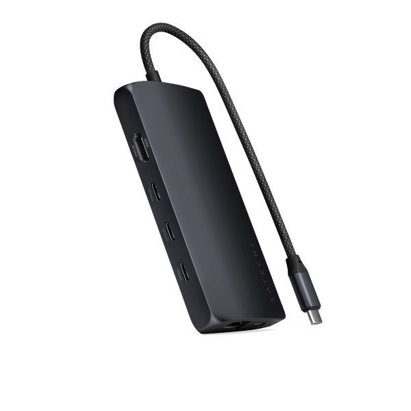 Satechi USB-C Multiport Adapter 8K with Ethernet V3 midnight - Adapter - Digital/Daten