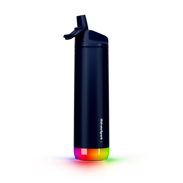 HidrateSpark Pro Steel, Intelligente Trinkflasche, 620ml, Straw, Abyss Bottle- LIMITED EDITION