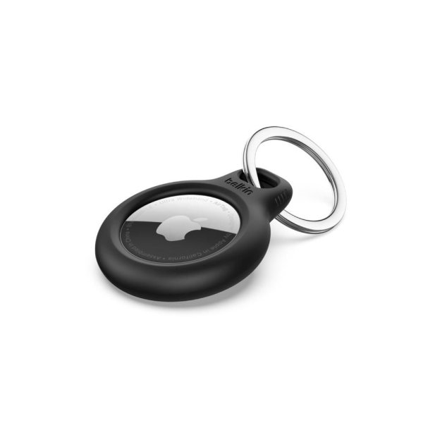 Belkin Anhänger mit Schlüsselring für Apple AirTag, Schwarz