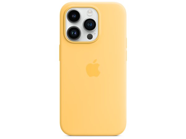 Apple iPhone 14 Pro Silikon Case mit MagSafe, Sonnenlicht