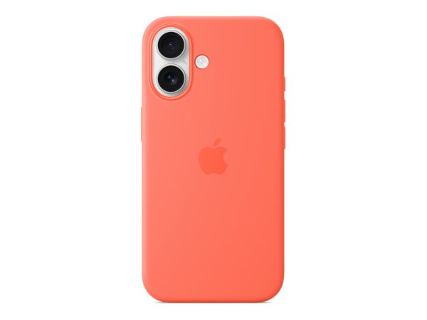 Apple iPhone 16 Silikon Case mit MagSafe, Mandarine, iPhone 16