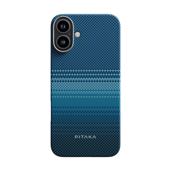 Pitaka Tactile Woven Case aus kratzfester Aramidfaser für Apple iPhone 16, MagSafe-kompatibel, mit 3