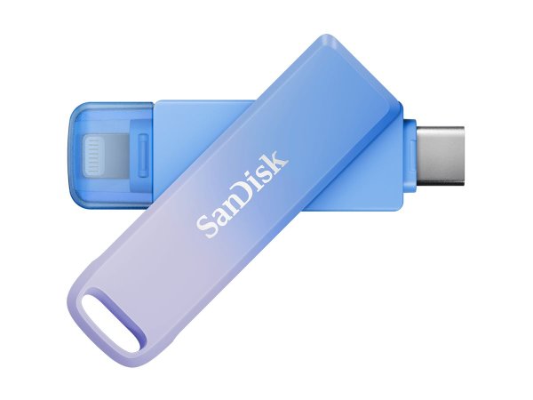 SanDisk Creator Phone Drive, Lightning + USB-C Speicherstick, 128GB, Blau