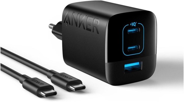 Anker 336 Power Adapter, 67W, 2x USB-C/1x USB-A, Schwarz