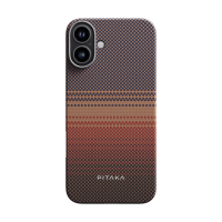 Pitaka Tactile Woven Case aus Aramidfaser mit MagSafe für iPhone 16 Plus Sunset