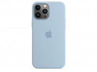 Apple Silikon Case für iPhone 13 Pro Max Dunstblau