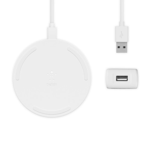 Belkin BOOST CHARGE™ Qi Wireless 10W Ladepad inkl. Micro-USB Kabel + Netzteil, weiß