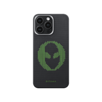 Pitaka Aries Tactile Woven Case aus Aramidfaser mit MagSafe für iPhone 15 Pro Alien