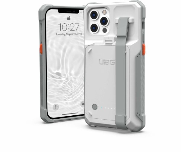 UAG Urban Armor Gear Workflow Healthcare Battery Case,  Apple iPhone 12/12 Pro, grau, bulk, 114022BW