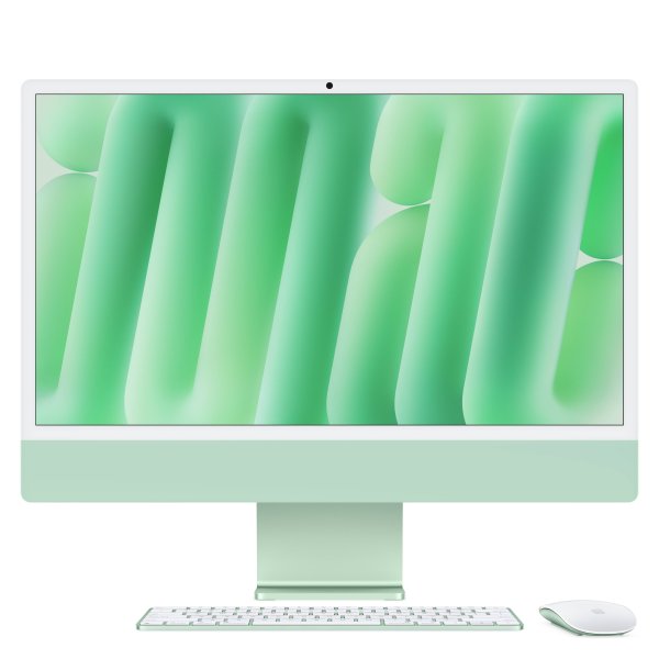 Apple iMac 24“, Grün, M4 Chip mit 8-Core CPU, 8-Core GPU und 16-Core Neural Engine, 16GB, 256GB SSD,