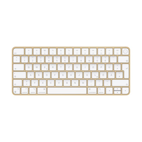 Apple Magic Keyboard mit Touch ID für Mac mit Apple Chip, Deutsch, Gelb (Bulk)