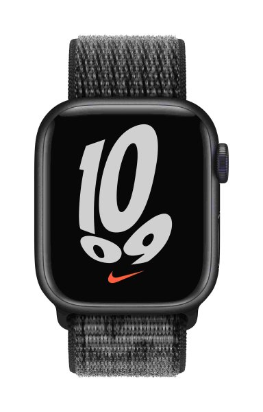Apple Nike Sport Loop Armband für Apple Watch 41mm, Schwarz/Summit White
