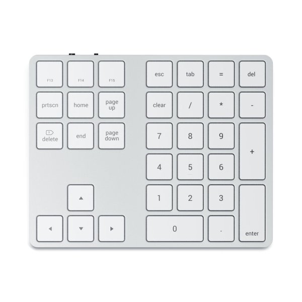 Satechi Keypad, Wireless, Deutsch, Silber