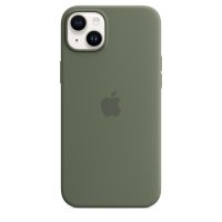 Apple iPhone 14 Plus Silikon Case mit MagSafe Olive