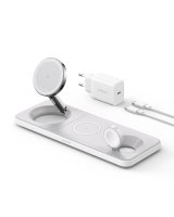 Anker MagGo Wireless Charger Pad mit QI2 (3-in-1) Weiß