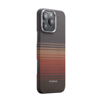 Pitaka Tactile Woven Case aus Aramidfaser mit MagSafe für iPhone 16 Pro Sunset