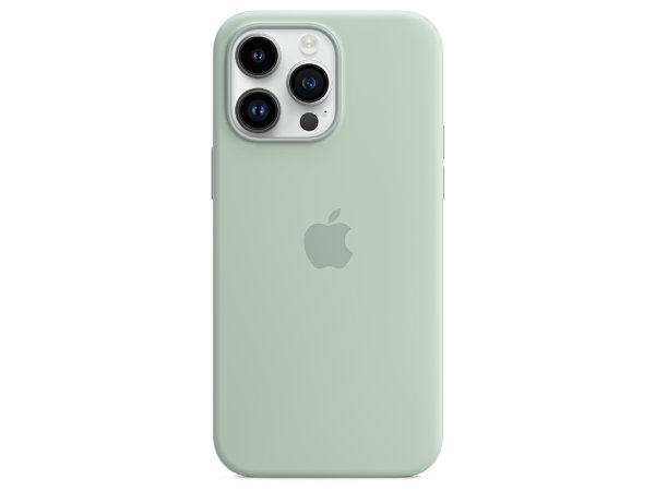 Apple iPhone 14 Pro Max Silikon Case mit MagSafe, Agavengrün