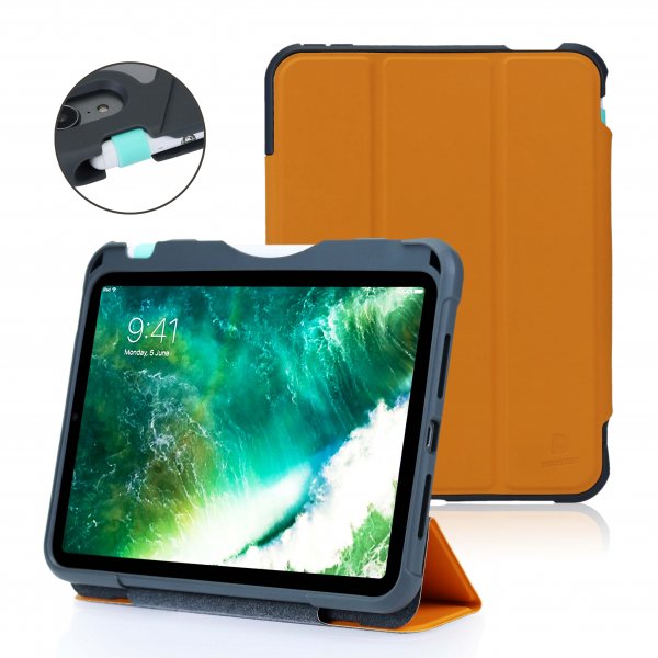 DEQSTER Rugged Case (2021) #RQ1 für Apple iPad mini (6. Generation), Orange