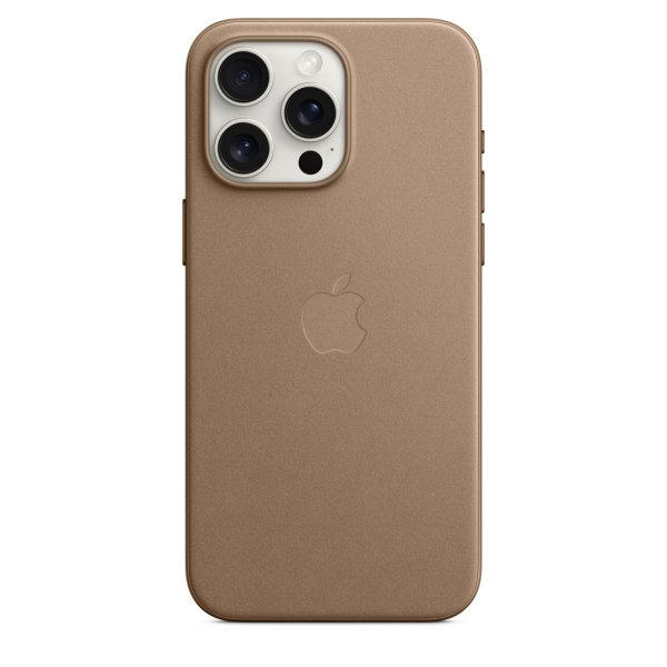 Apple iPhone 15 Pro Max Feingewebe Case mit MagSafe, Taupe