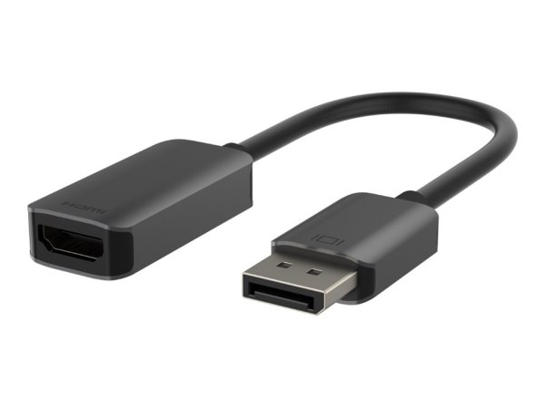 Belkin Videoadapter Displayport männlich zu HDMI weiblich, Schwarz