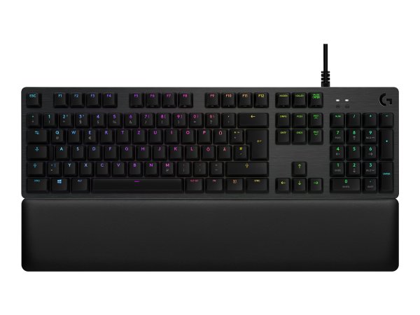 Logitech G513 Carbon, RGB Gamingtastatur, kabelgebunden, Schwarz, Deutsch