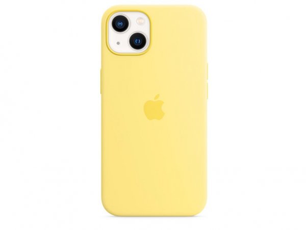 Apple iPhone 13 Silikon Case mit MagSafe, Zitronenschale