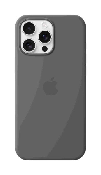 Apple iPhone 16 Pro Max Silikon Case mit MagSafe, Steingrau