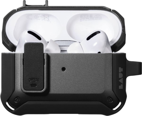 LAUT Zentry Case für Apple AirPods Pro (1./2. Gen), Schwarz
