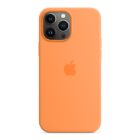 Apple Silikon Case für iPhone 13 Pro Max Gelborange