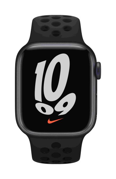 Apple Nike Sportarmband für Apple Watch 41mm, Schwarz/Schwarz
