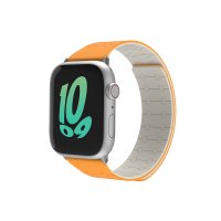 GUAN Mag Premium Pro Armband für Apple Watch 38/40/41/42mm (Series 10), Orange/Weiß