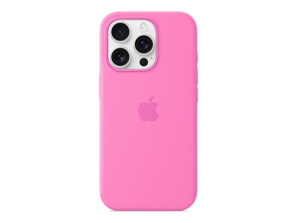 Apple iPhone 16 Pro Silikon Case mit MagSafe, Pfingstrose