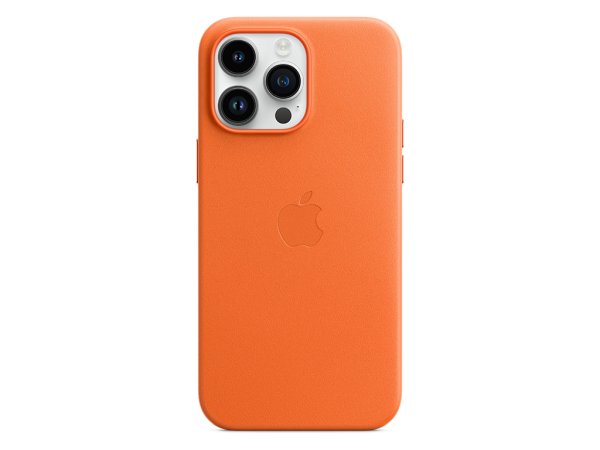 Apple iPhone 14 Pro Max Leder Case mit MagSafe, Orange