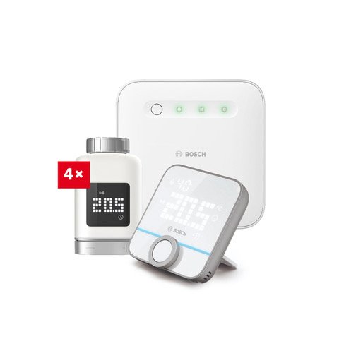 Bosch Smart Home Starter Set - 1x Controller II + 4x Heizkörper-Thermostat II + 1x Bosch Smart Home 