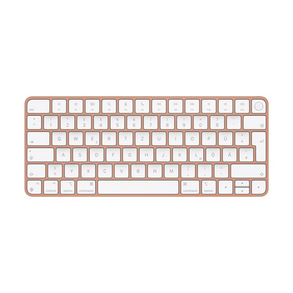 Apple Magic Keyboard mit Touch ID für Mac mit Apple Chip, Deutsch, Orange (Bulk)