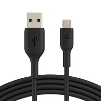 Belkin USB-A auf Micro-USB Kabel, 1m, Schwarz Schwarz