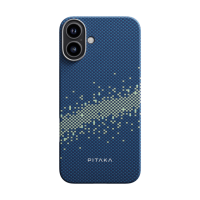 Pitaka Tactile Woven Case aus Aramidfaser mit MagSafe für iPhone 16 Plus Milky Way Galaxy