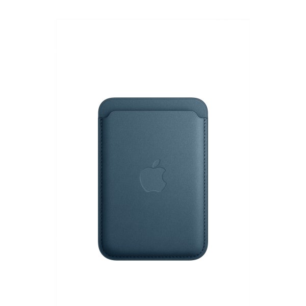 Apple iPhone Feingewebe Wallet mit Magsafe, Pazifikblau