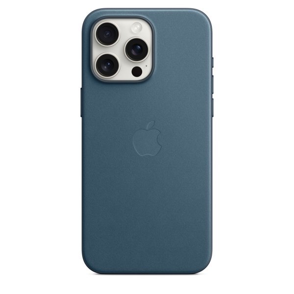 Apple iPhone 15 Pro Max Feingewebe Case mit MagSafe, Pazifikblau