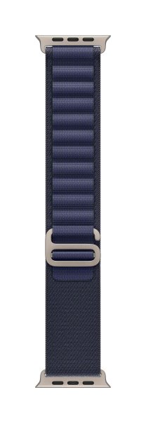 Apple Alpine Loop Armband für Apple Watch 49mm, Marine, Small (130-160 mm Umfang), Gehäusefarbe Natu