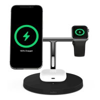 Belkin BOOST CHARGE PRO 3-in-1 QI Charger mit MagSafe Schwarz
