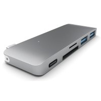 Satechi Type-C USB Passthrough Hub Space Grau