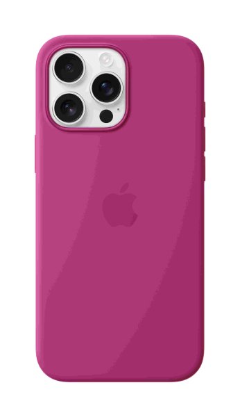 Apple iPhone 16 Pro Max Silikon Case mit MagSafe, Fuchsia