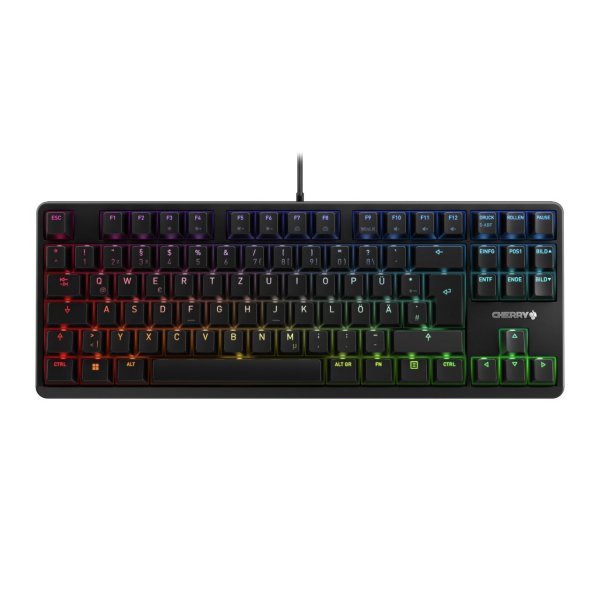 Cherry G80.3000N RGB Gaming Tastatur, kabelgebunden, Deutsch, Schwarz