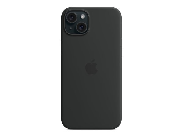 Apple iPhone 15 Plus Silikon Case mit MagSafe, Schwarz