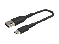 Belkin USB-A auf USB-C Kabel, 0,15m, Schwarz Schwarz