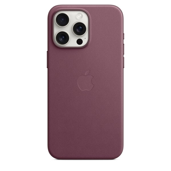 Apple iPhone 15 Pro Max Feingewebe Case mit MagSafe, Mullberry