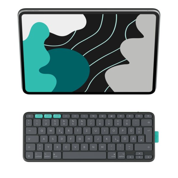 Logitech Flip Folio für iPad Pro 13" (M4), iPad Air 11 (M2/M3), Deutsch, Grafit