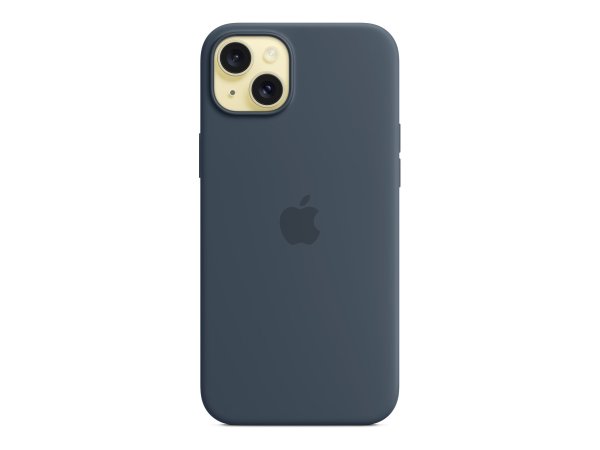 Apple iPhone 15 Plus Silikon Case mit MagSafe, Sturmblau